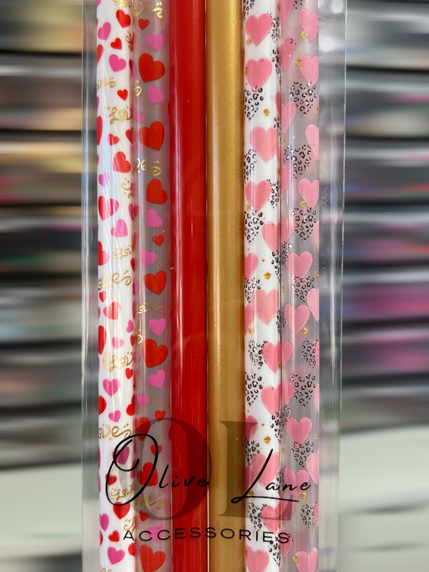 Valentine 6-pack SET Straws (40oz Tumbler)