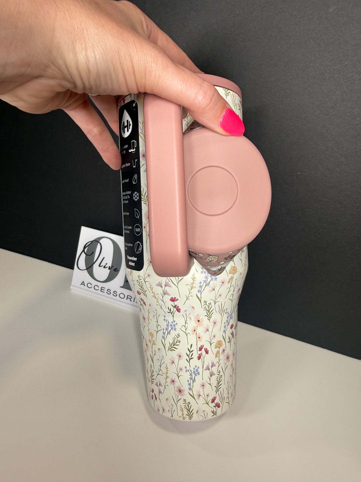 Bookish Dusty Rose - 3D Silicone Tumbler Boot