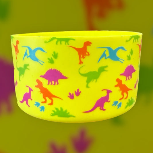 Neon Dinos  - Silicone Tumbler Boot