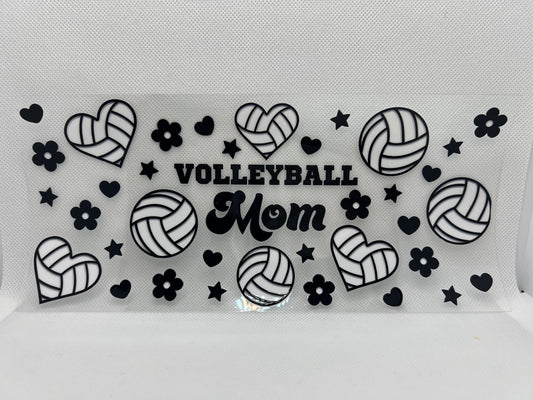 Volleyball Mom UV DTF Wrap Decal