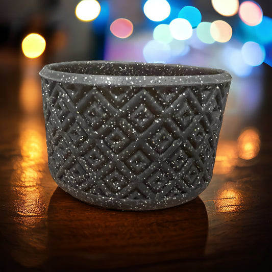 Black Glitter DIAMONDS Silicone Tumbler Boot