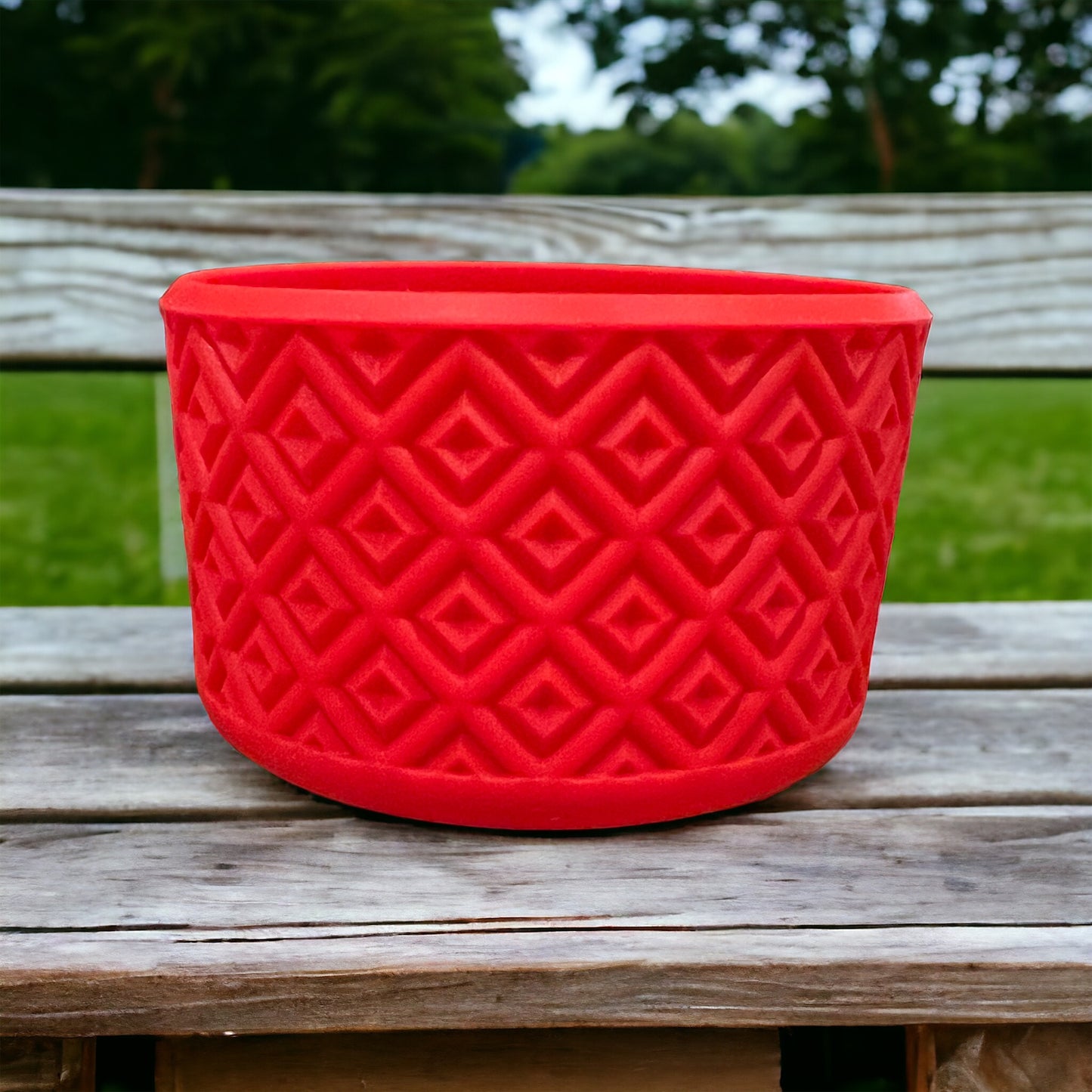 Red DIAMONDS Silicone Tumbler Boot