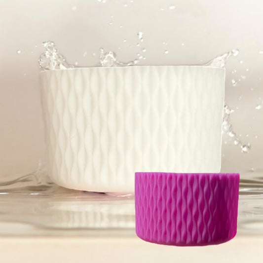 Pink Color Change WAVES Silicone Tumbler Boot