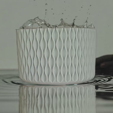 Gray Stone  WAVES Silicone Tumbler Boot