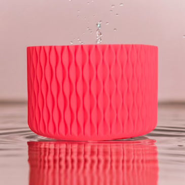 Hibiscus WAVES Silicone Tumbler Boot