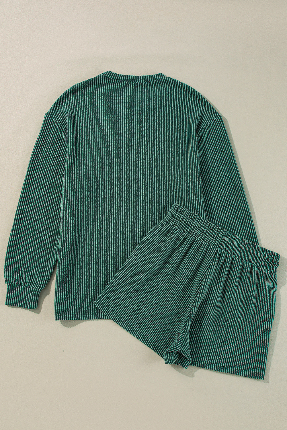 Evergreen Corded MERRY Long Sleeve Top and Shorts Pajama Set- Ships Approx 11/20